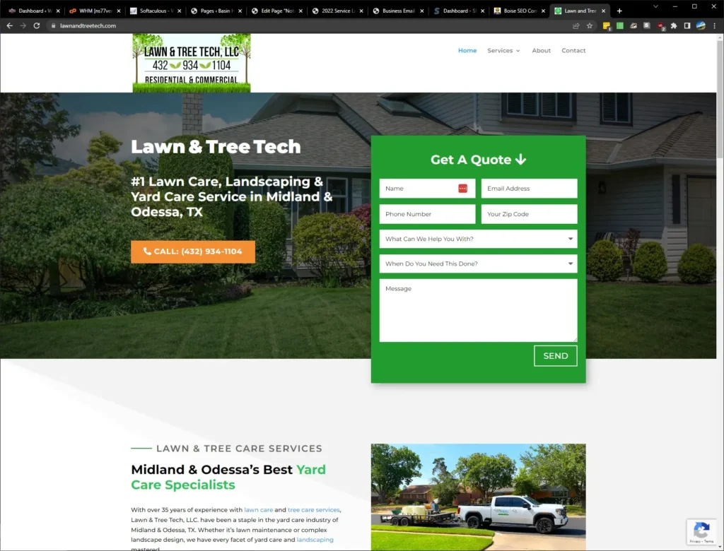 Local SEO: a site we built and host